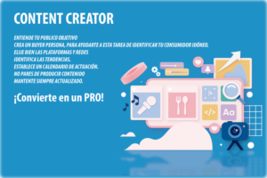 Un content creator es un profesional que se dedica a estudiar un público objetivo digital y crear contenido de calidad dedicado a ellos