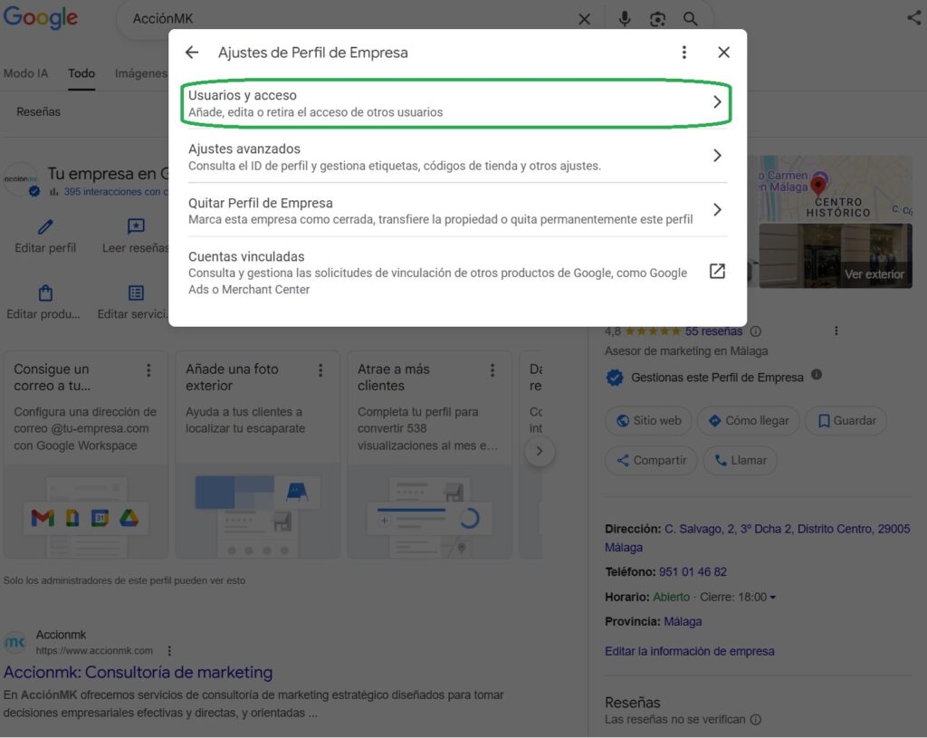 Paso 4: Navega a la Sección "Personas y Acceso"